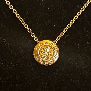 Coach Gold Pendant Necklace